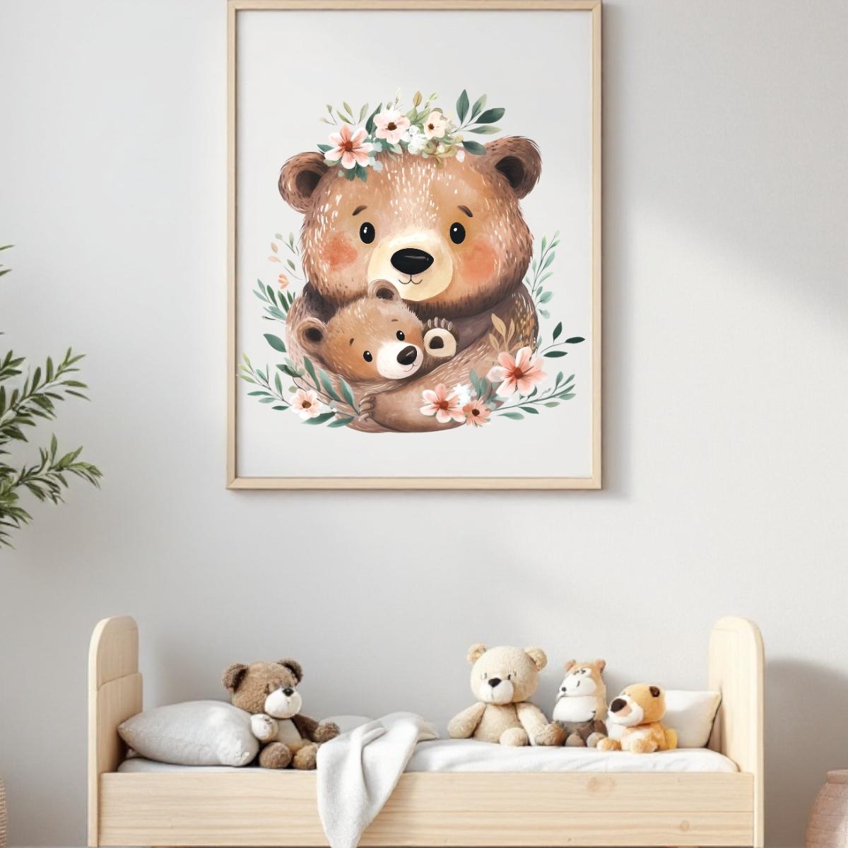 Buegelbild Bärenmama Buegelbild Bärenmama